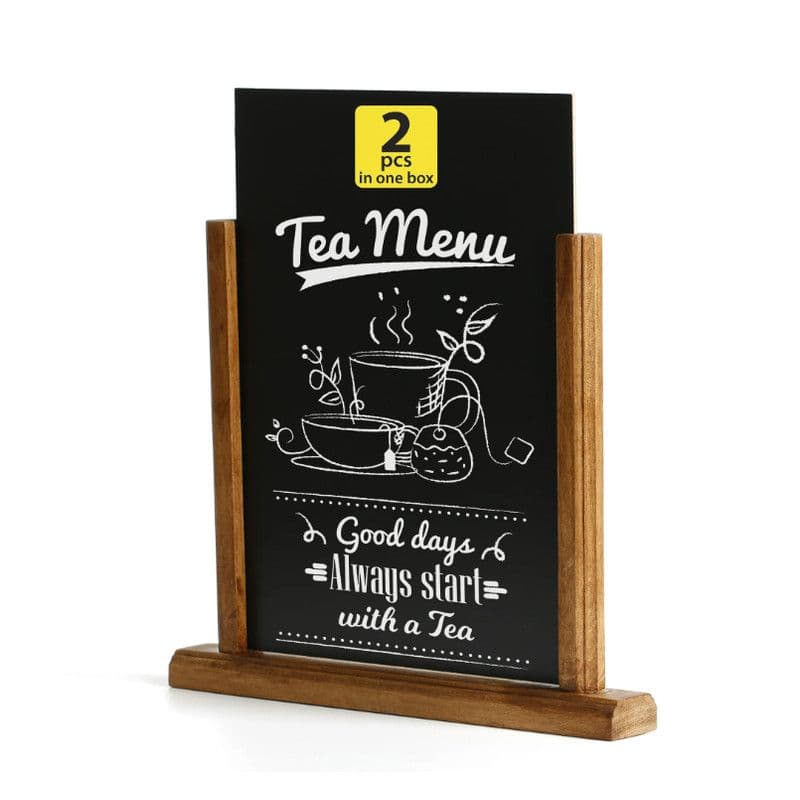 Desktop Menu Holder with Chalkboard