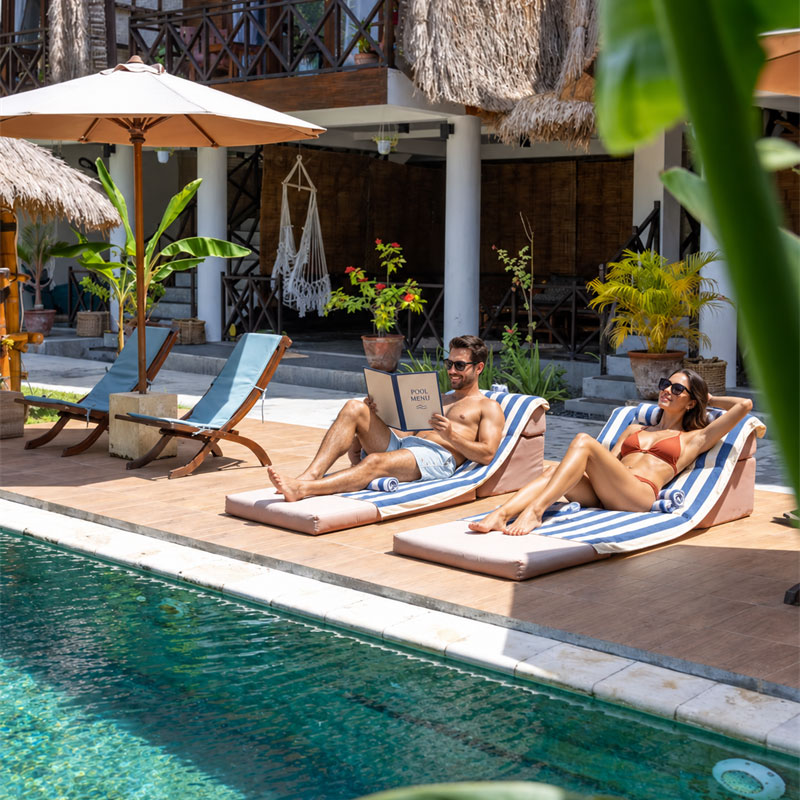 Waterproof menu products for hotel pool and spa areas