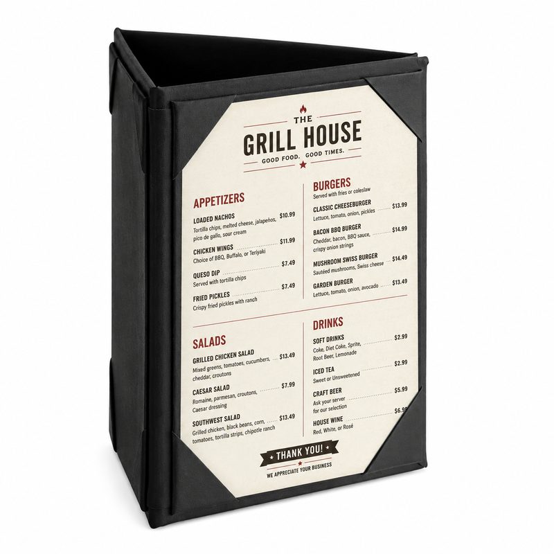 Three-Sided Table Tent